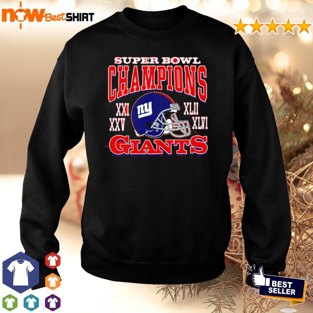 Original New York Giants 4 Time Super Bowl Champions T-shirt,Sweater,  Hoodie, And Long Sleeved, Ladies, Tank Top