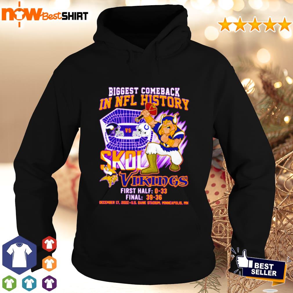 Minnesota Vikings Largest Comeback Shirt - Freedomdesign