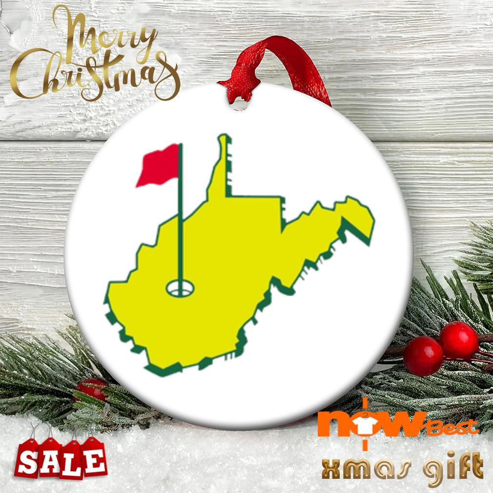 West Virginia Golf ornament