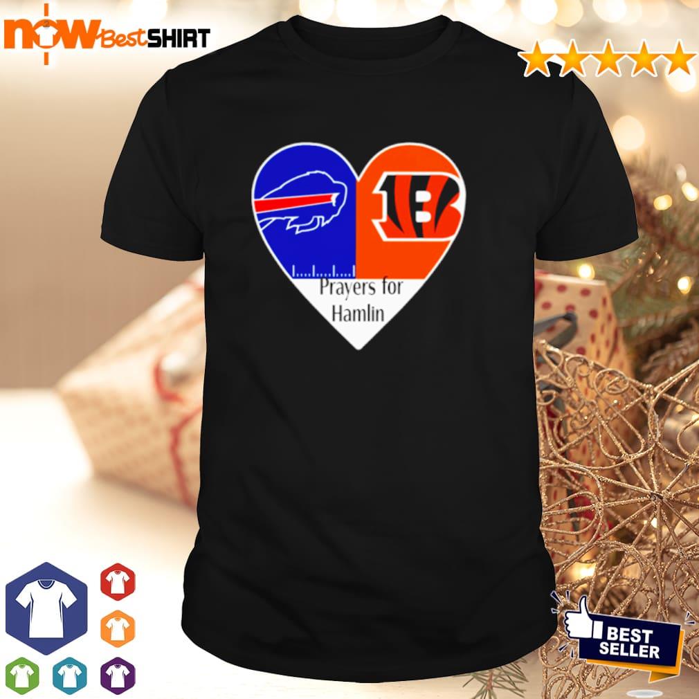 Buffalo Bills And Cincinnati Bengals Prayers For Hamlin Unisex T-Shirt -  REVER LAVIE