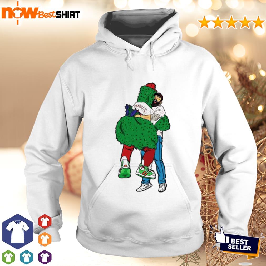 Jason Kelce Hug Philly Phanatic shirt, hoodie, sweater, long