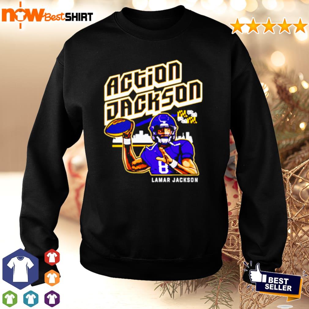 Lamar Jackson's Action Jackson t shirt - funnysayingtshirts