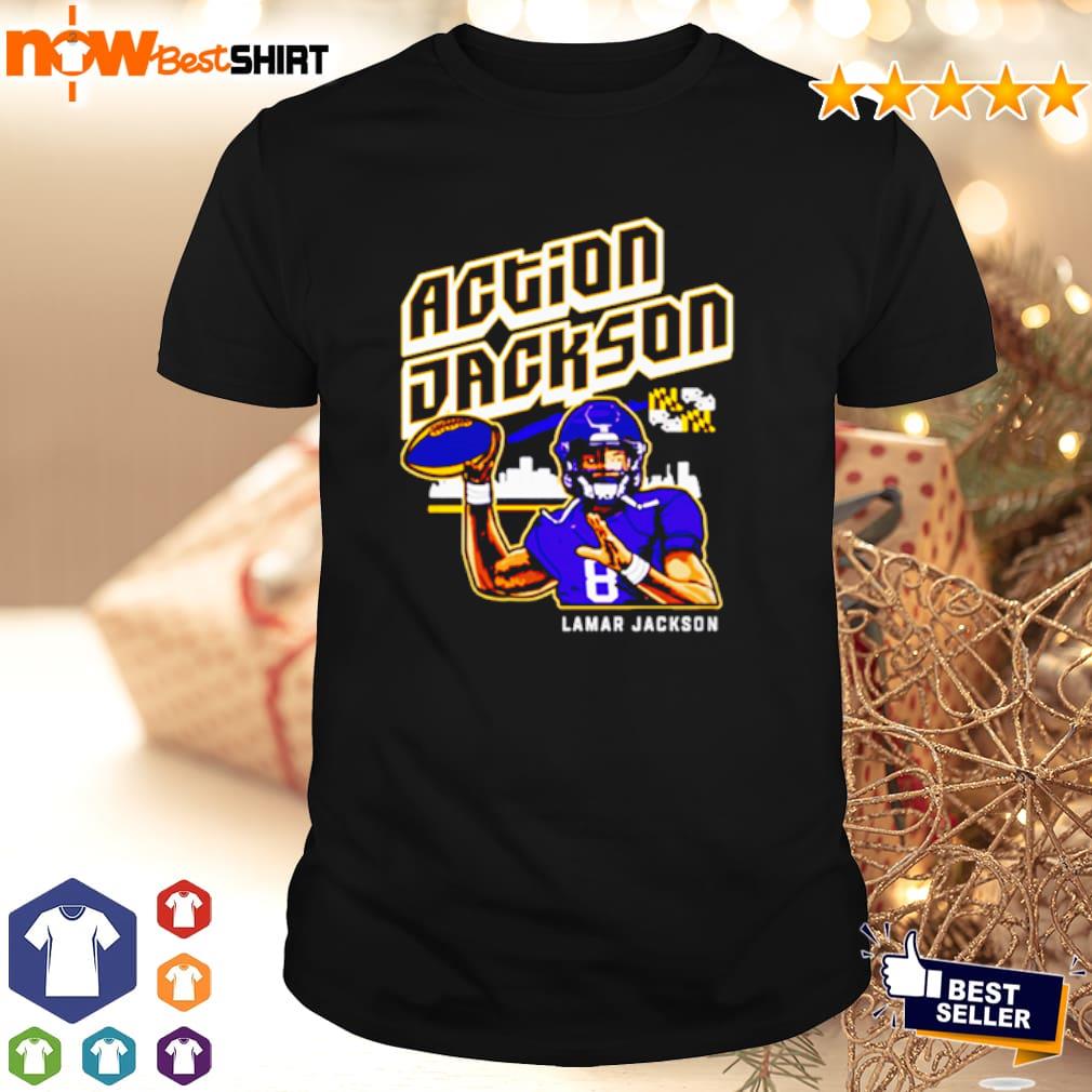 Lamar Jackson's Action Jackson t shirt - funnysayingtshirts