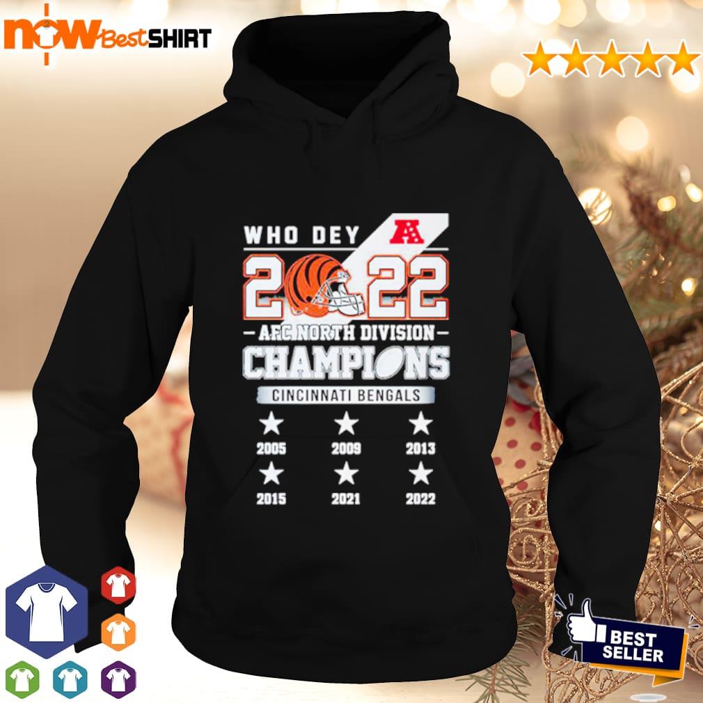 Cincinnati Bengals AFC North Champions 2022 shirt, hoodie, sweater