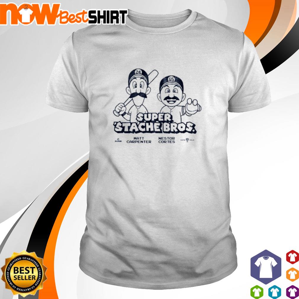 TeeShirtPalace | Nestor Cortes Jr. And Matt Carpenter Super Stache Legend  Baseball T-Shirt