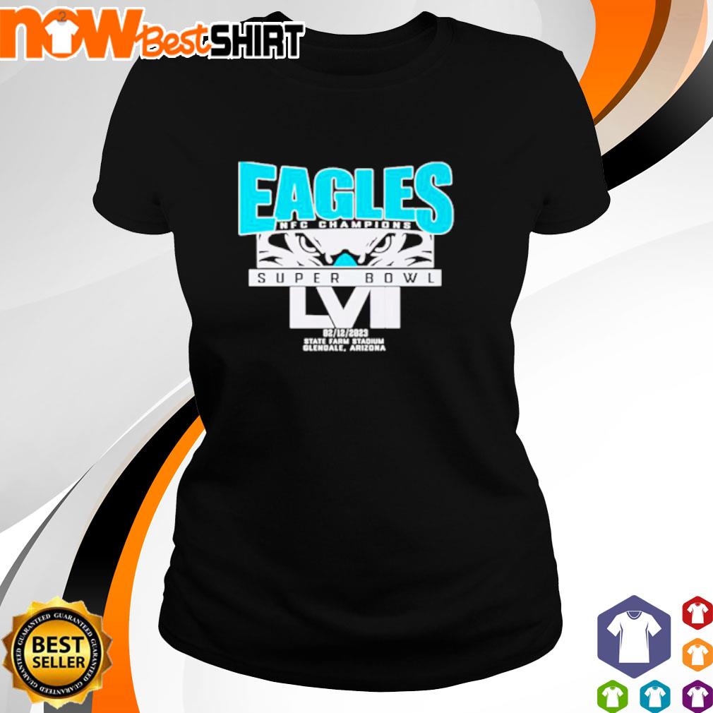 Philadelphia Eagles Lvii Super Bowl Nfc Champions Shirt Ladies T-shirt