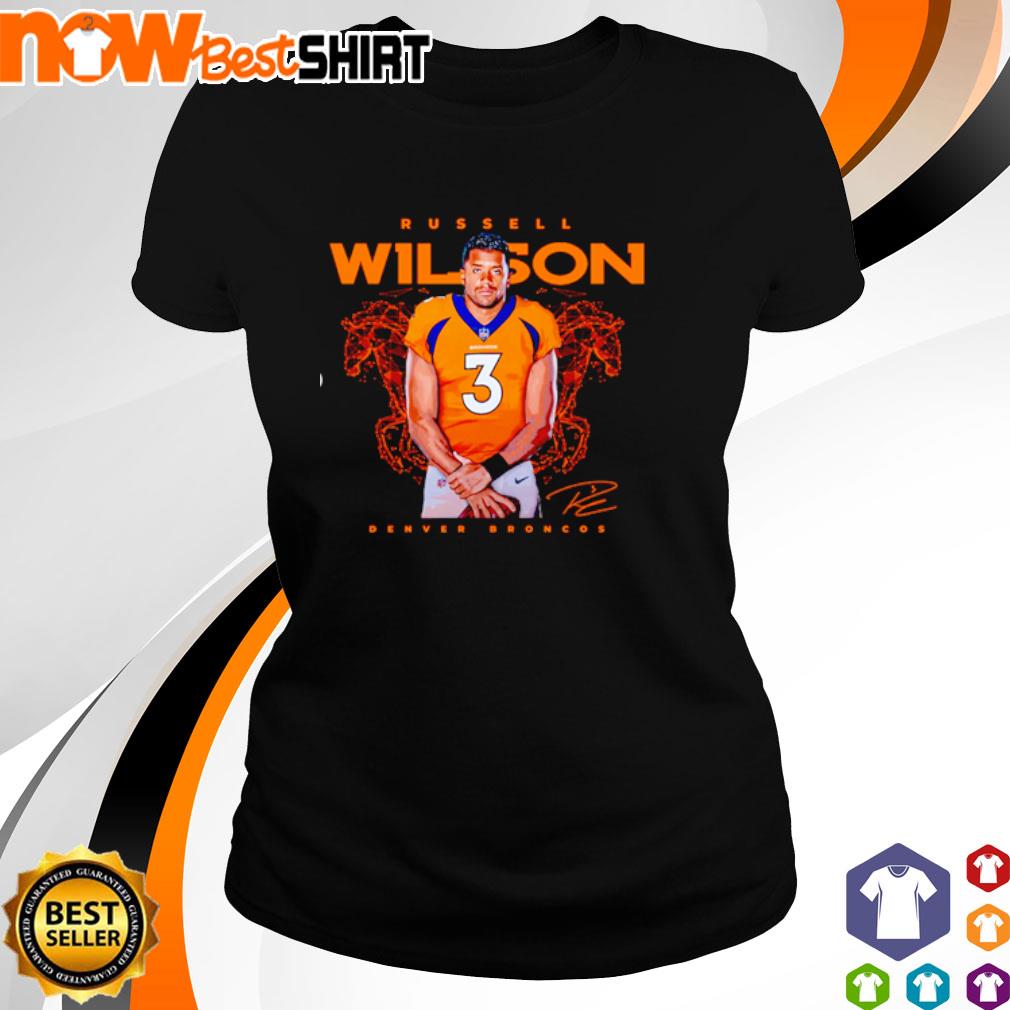 Russell Wilson Denver Broncos signature live art shirt, hoodie