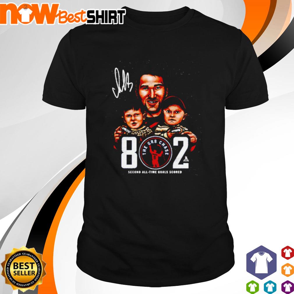 Alex Ovechkin Washington 802 Cartoon second all-time goals scored signature shirt