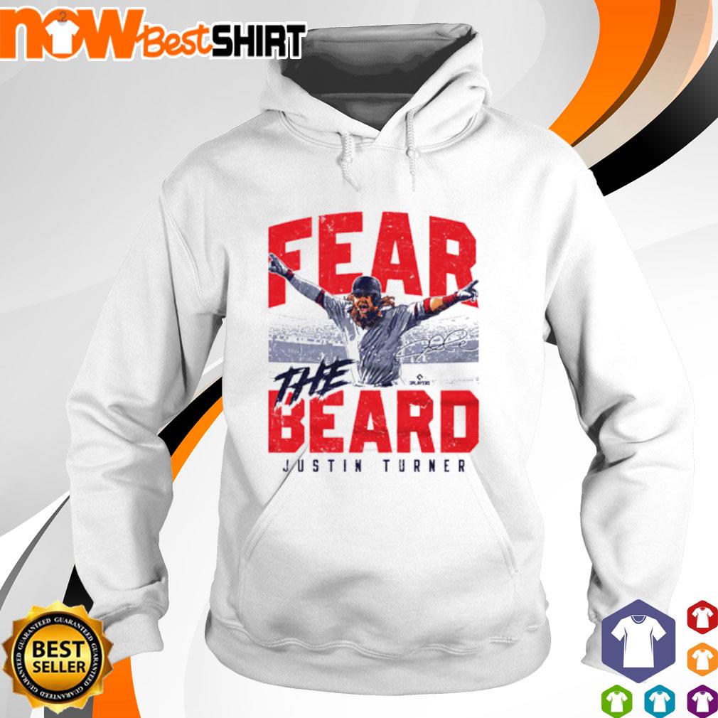 Official justin Turner Boston Red Sox fear the beard signature