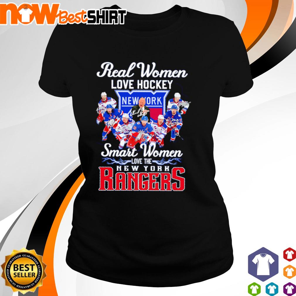 Real women love hockey smart women love the new york rangers shirt, hoodie,  longsleeve, sweatshirt, v-neck tee