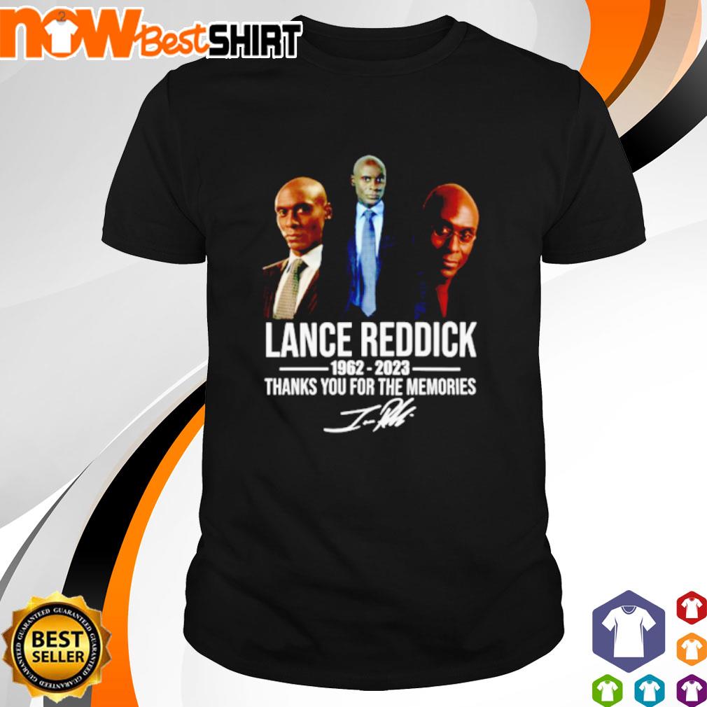 Rip Lance Reddick 1962-2023 signature shirt