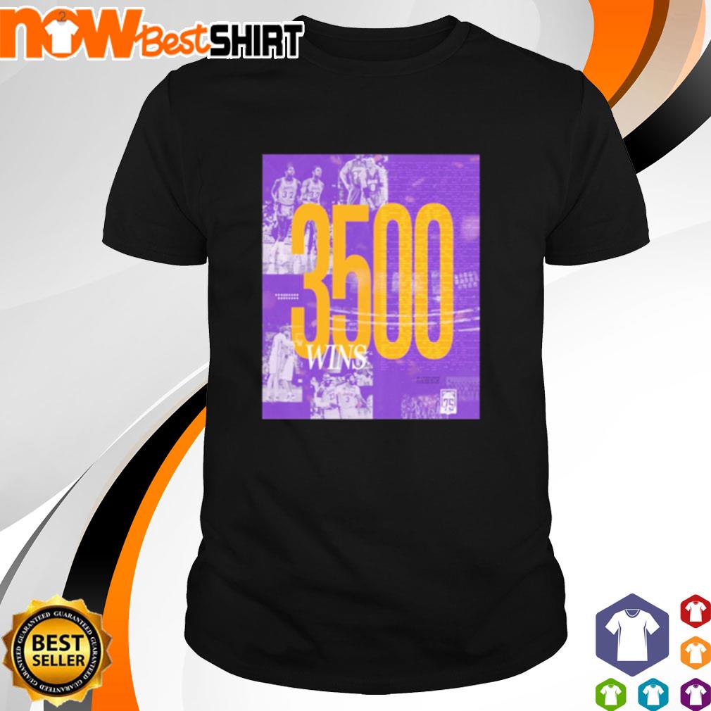 3500 Wins Lakers shirt