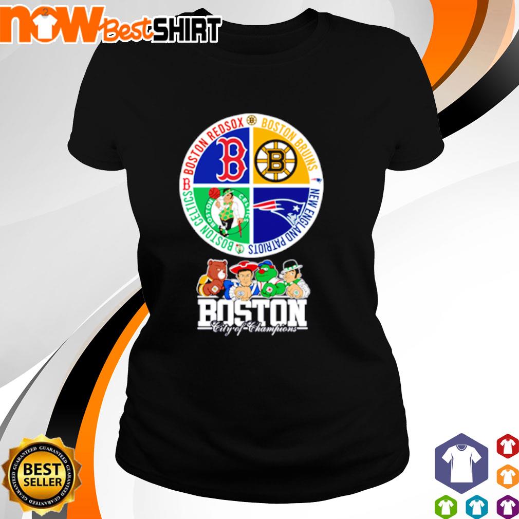 Boston Celtics Boston Red Sox Boston Bruins New England Patriots Boston  City Champions Shirt - Limotees