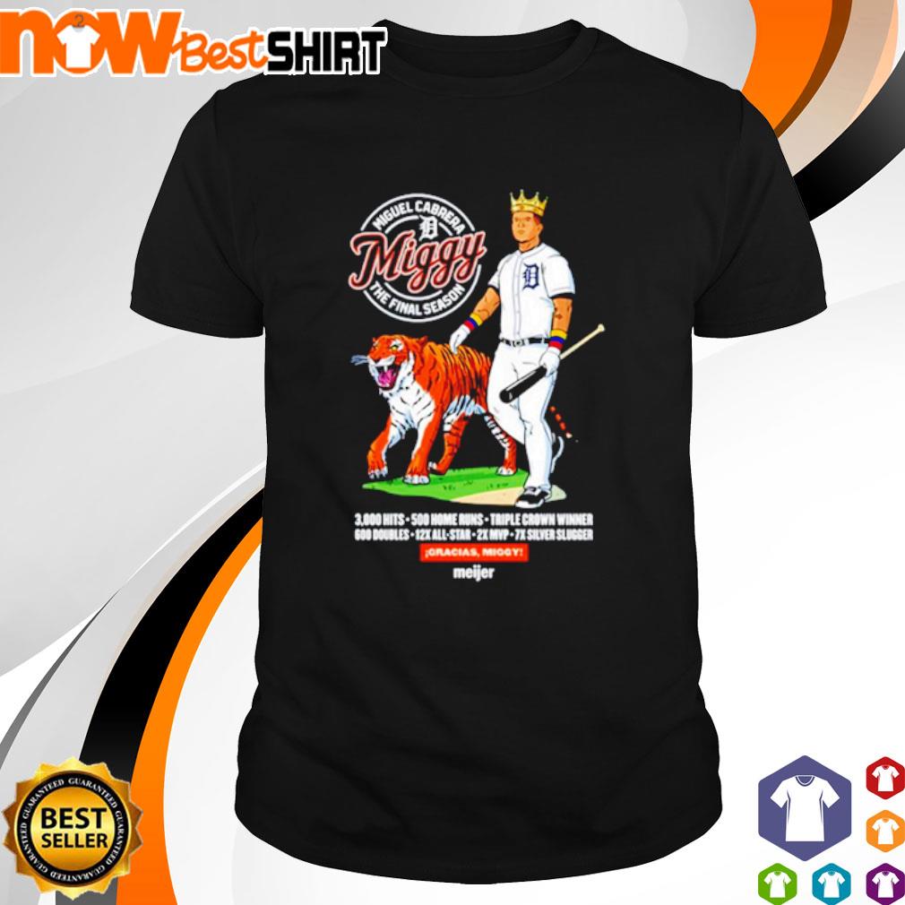 Gracias Miggy the final Season homepage Detroit Tigers baseball shirt