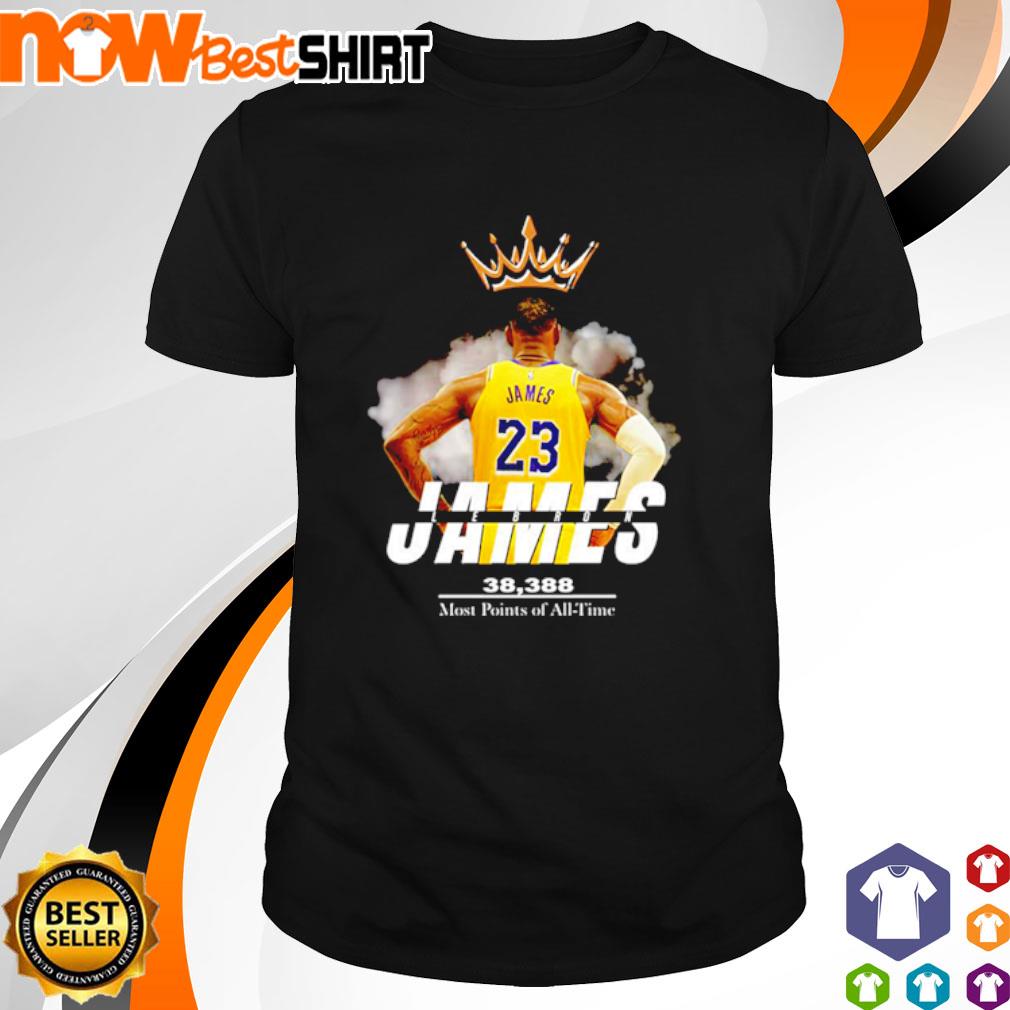 Jame Lebron most points of all time 38,388 basketball shirt