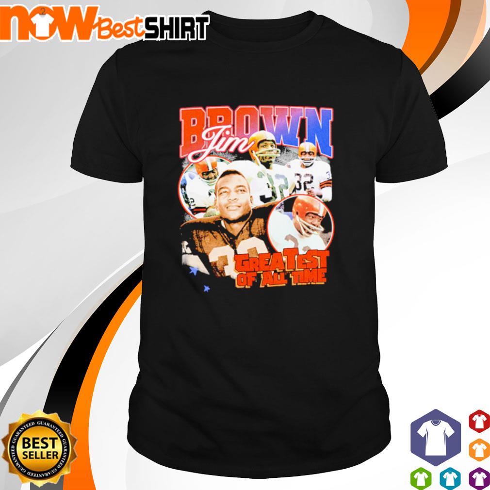 Jim Brown Caricature Cleveland Football T Shirt