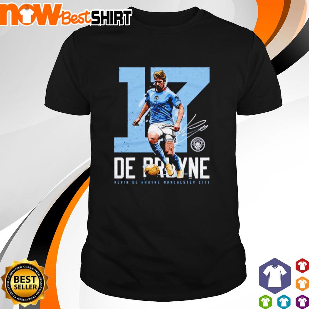 Lang Helaas Portret Kevin De Bruyne Manchester City bold number 17 soccer signature shirt,  hoodie, sweatshirt and tank top