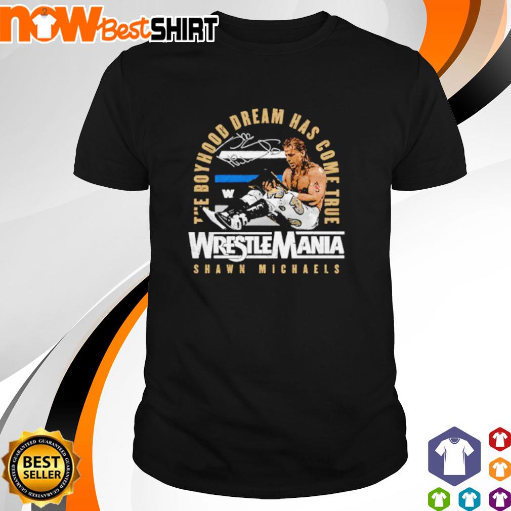 Shawn Michaels signature WrestleMania 12 champion shirt