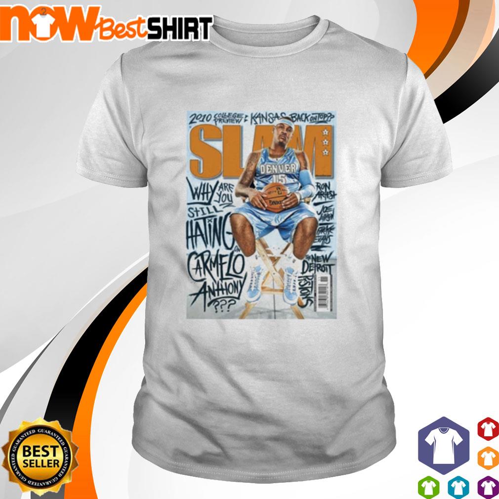 Carmelo Anthony slam magazine inspired NBA basketball shirt