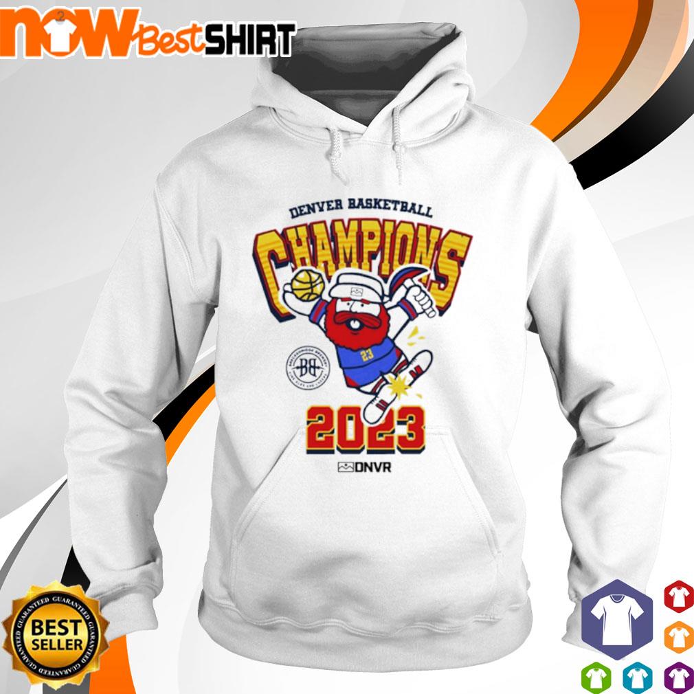 Denver Basketball Champions 2023 cartoon s hoodie