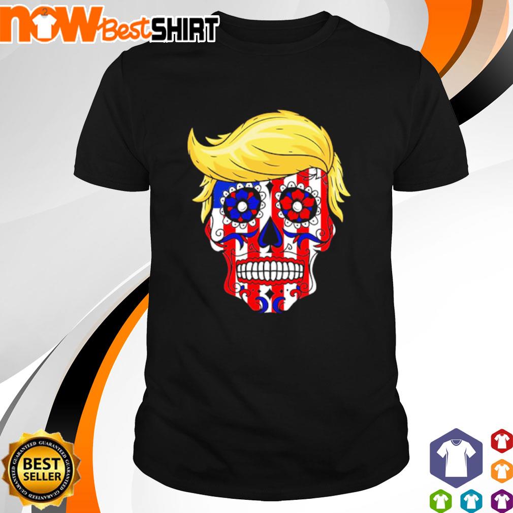 Patriotic Donald Trump Sugar Skull T-Shirt