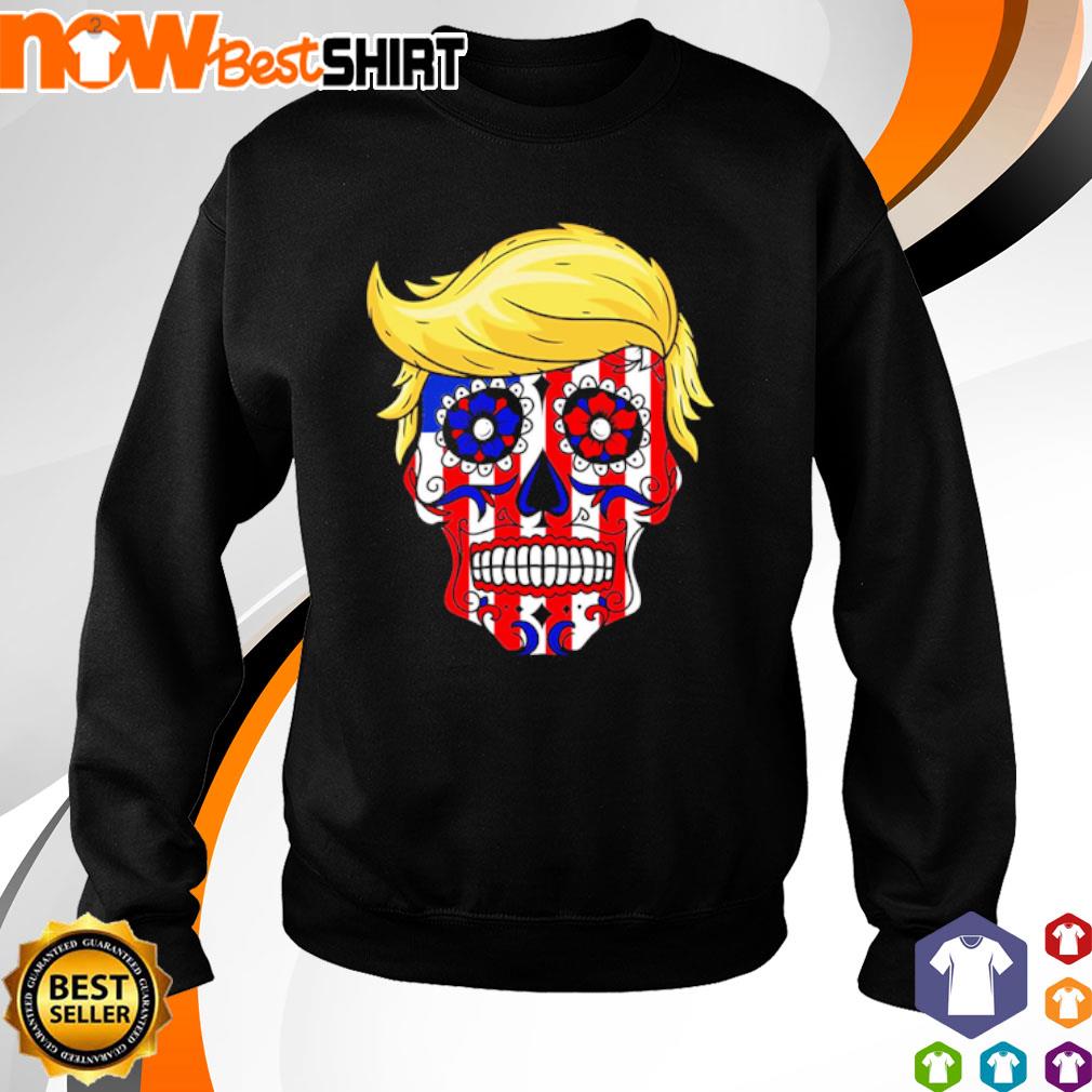 Patriotic Donald Trump Sugar Skull T-Shirt