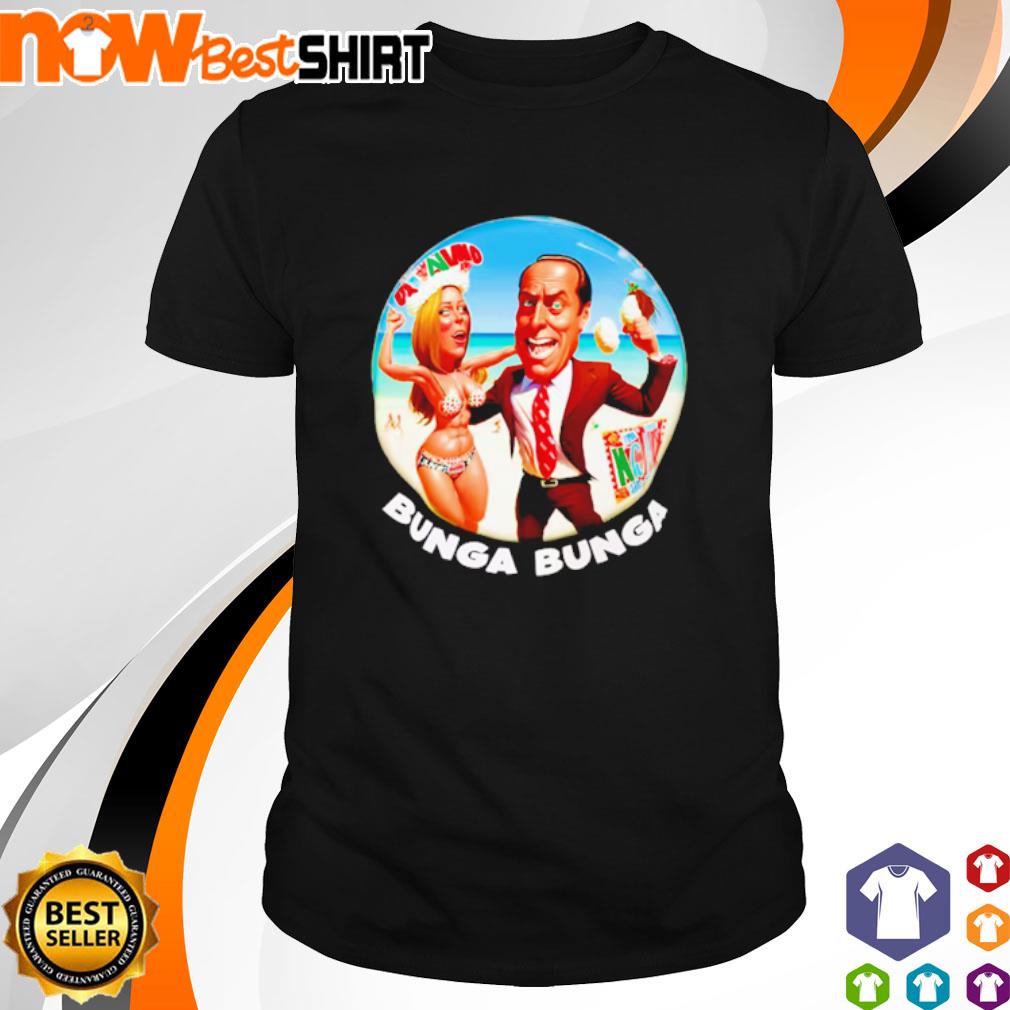 Silvio Berlusconi Bunga Bunga cartoon vintage shirt