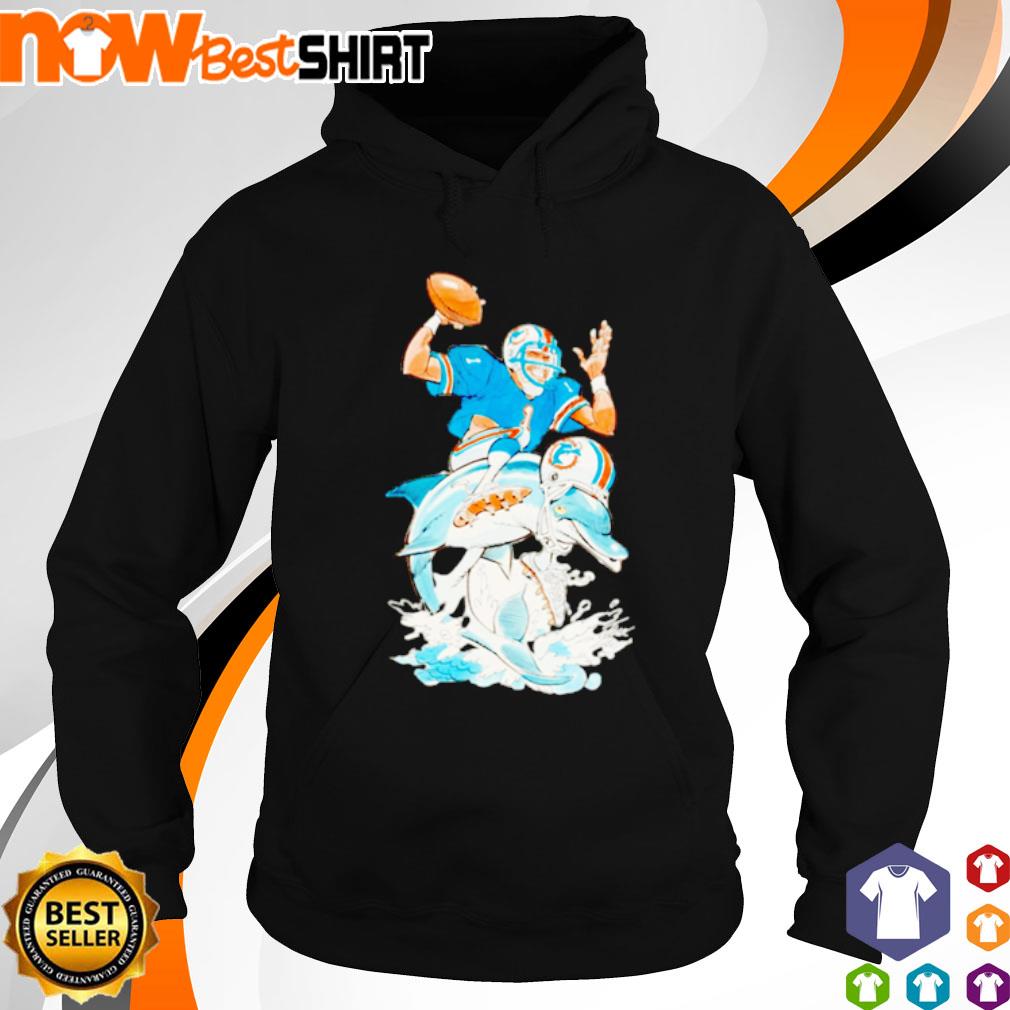 Tua Tagovailoa riding Miami Dolphins s hoodie