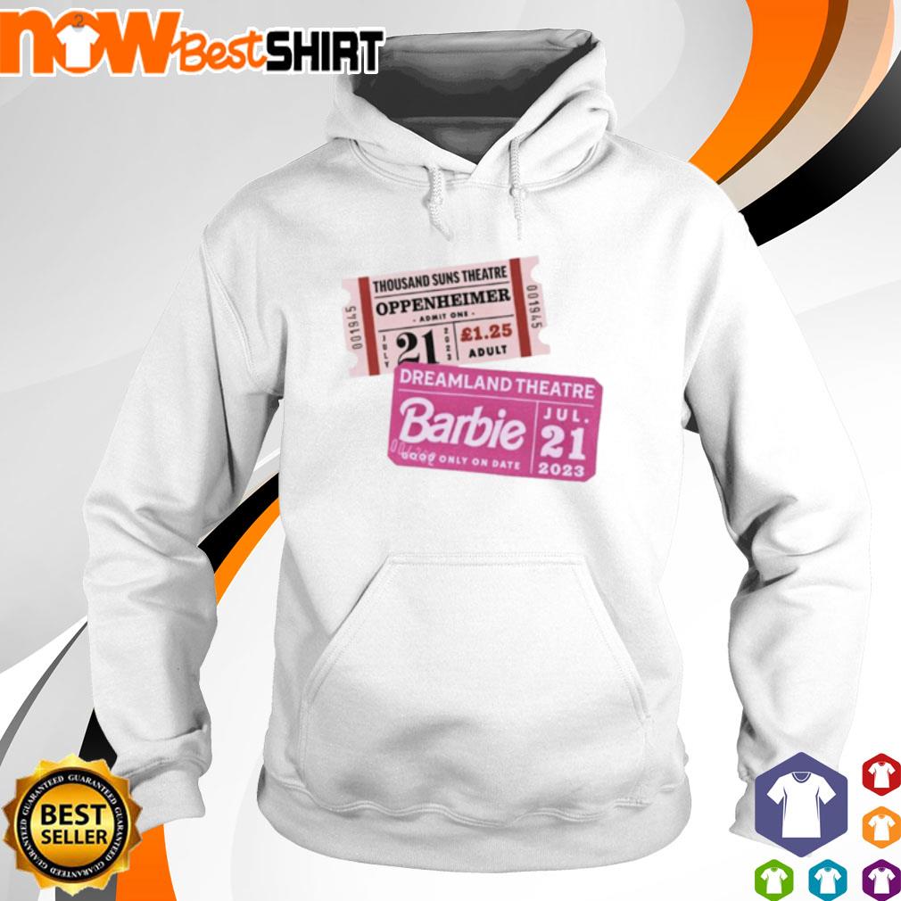 Barbenheimer travel tickets s hoodie