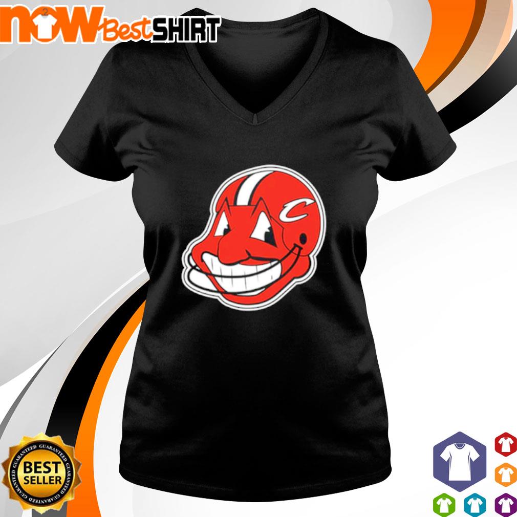 Official Cleveland indians Cleveland browns mash up logo T-shirt