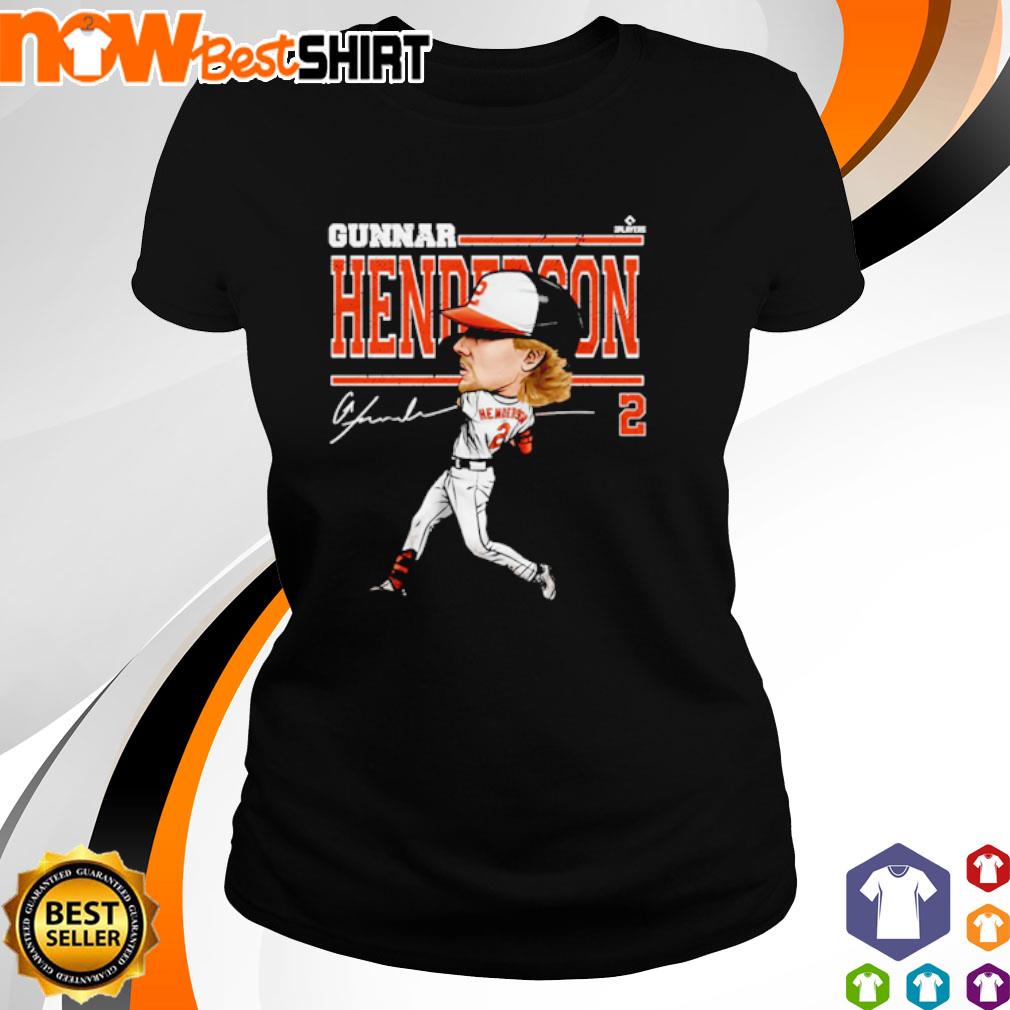 Gunnar Henderson Baltimore Orioles Cartoon T-Shirt
