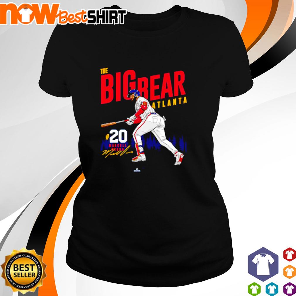 Marcell Ozuna The Big Bear Atlanta Baseball Signature shirt, hoodie,  sweater, long sleeve and tank top