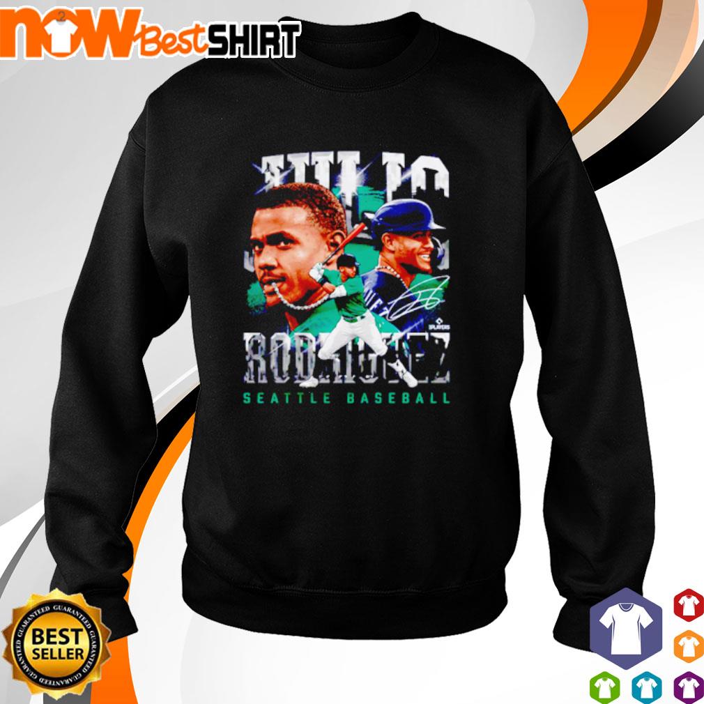 FREE shipping Julio Rodriguez Seattle Outline Signatures Shirt