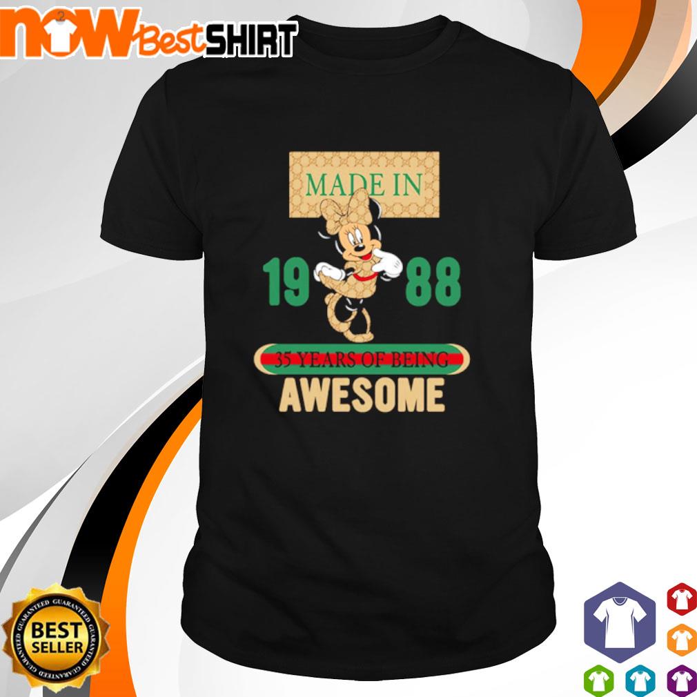 Made in 1988 35 years of being awesome Mickey shirt