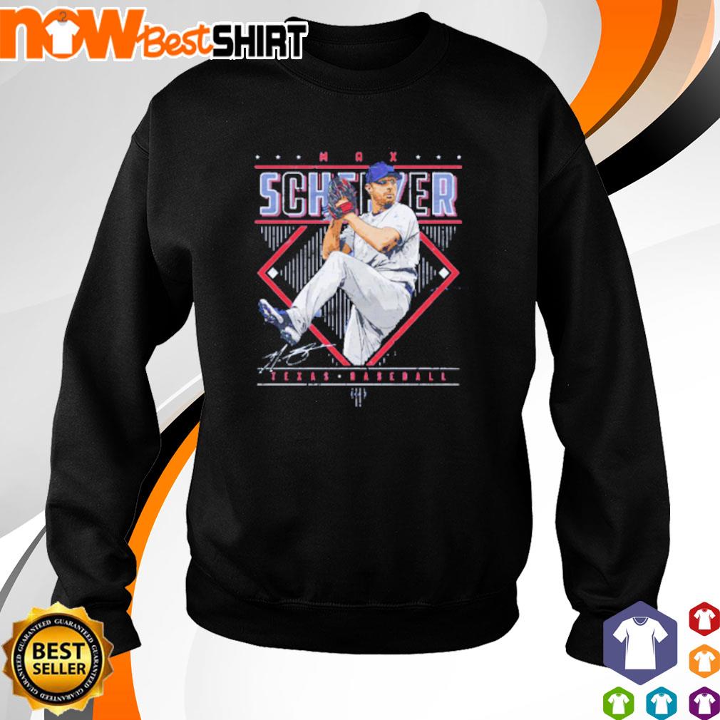  Max Scherzer Long Sleeve Shirt - Max Scherzer Texas Diamond  Name : Sports & Outdoors