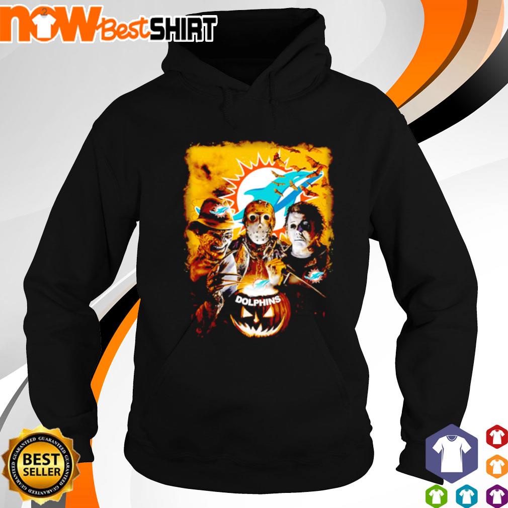 Miami Dolphins Jason Voorhees Michael Myers and Freddy Krueger Halloween s hoodie