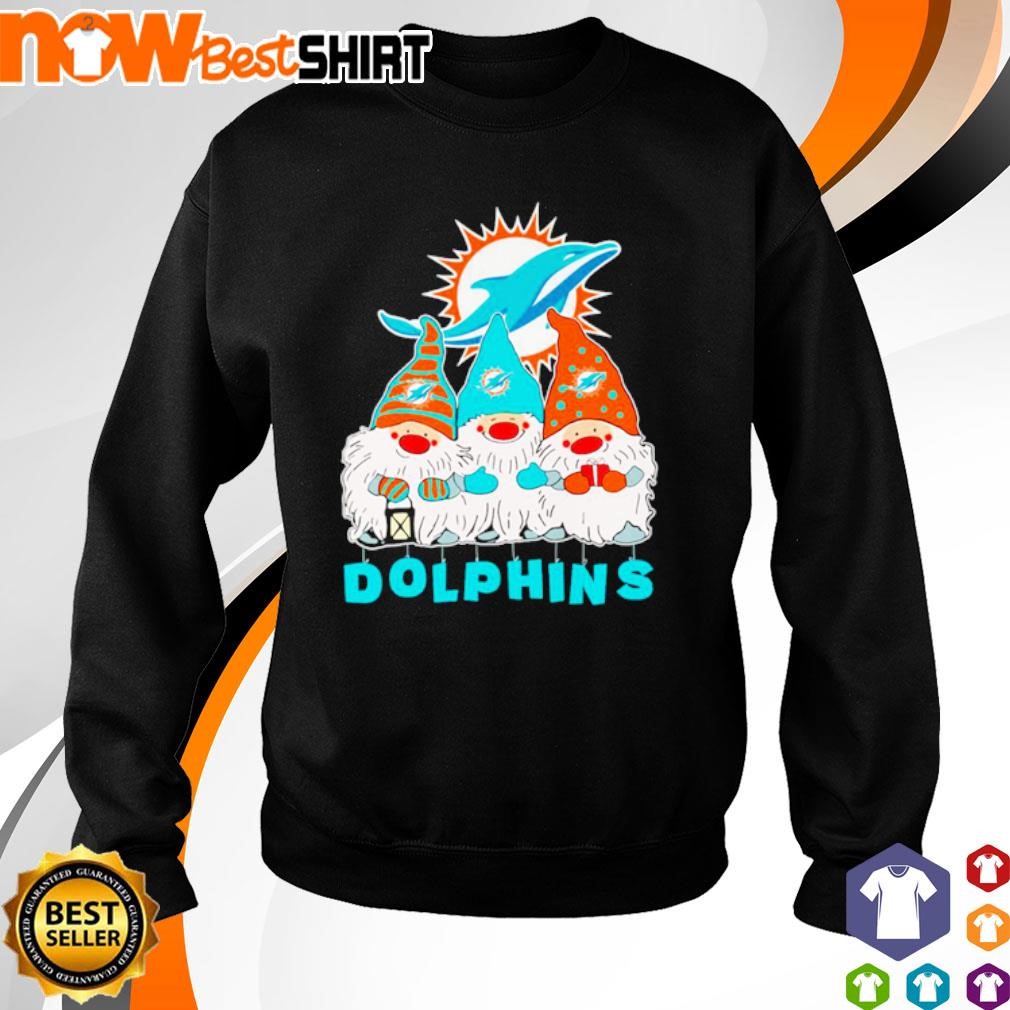 Gnomies Miami Dolphins Christmas T-Shirt - TeeNavi