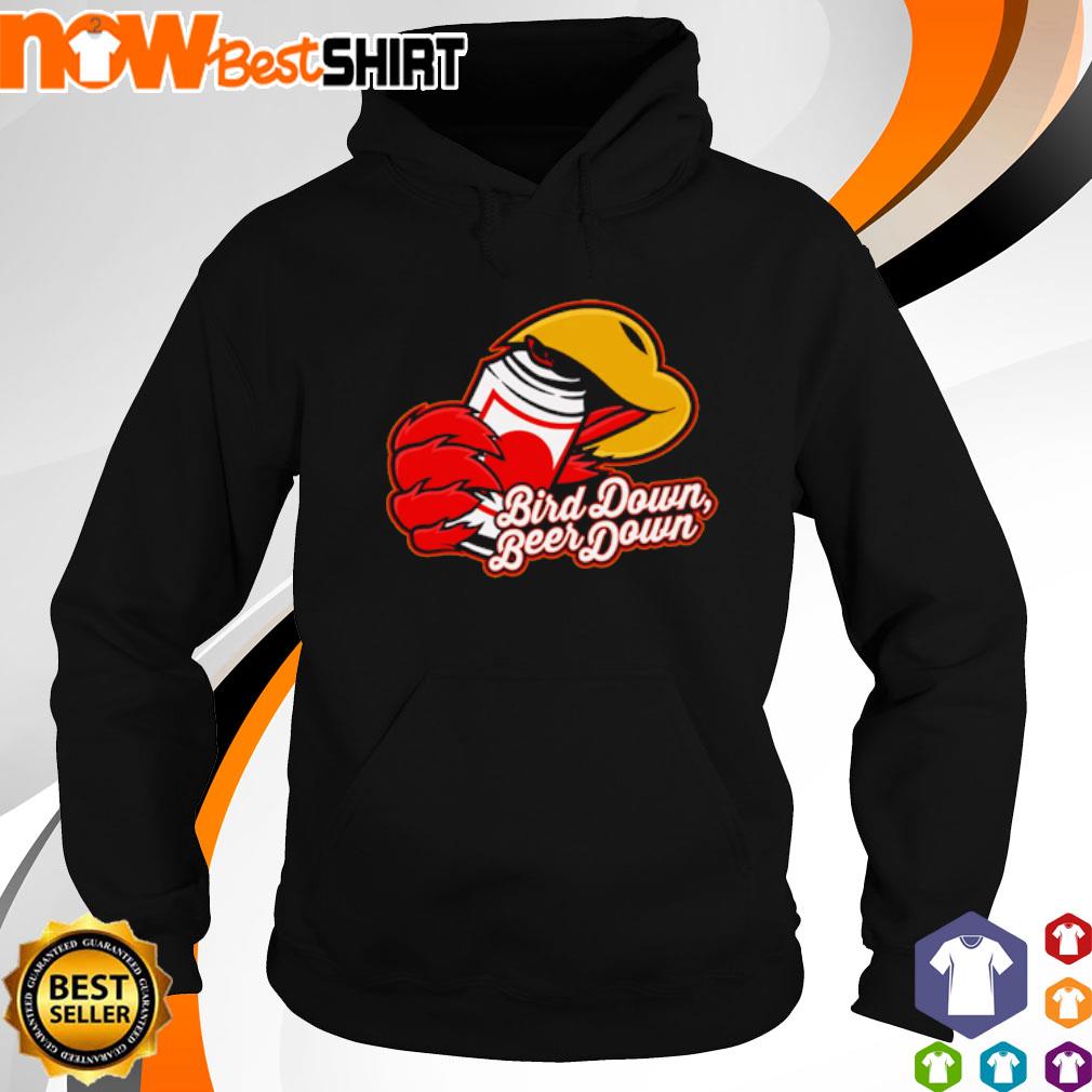 Bird down beer down s hoodie