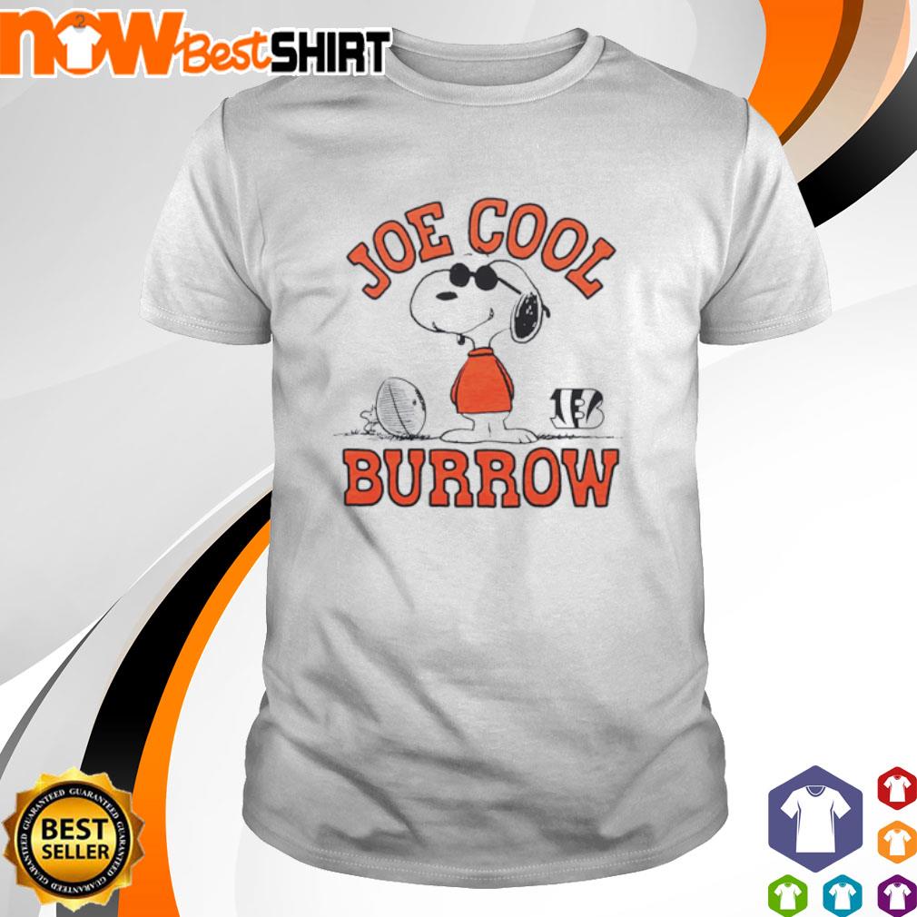 Peanuts X Bengals Joe Cool Burrow Shirt, hoodie, sweater, long