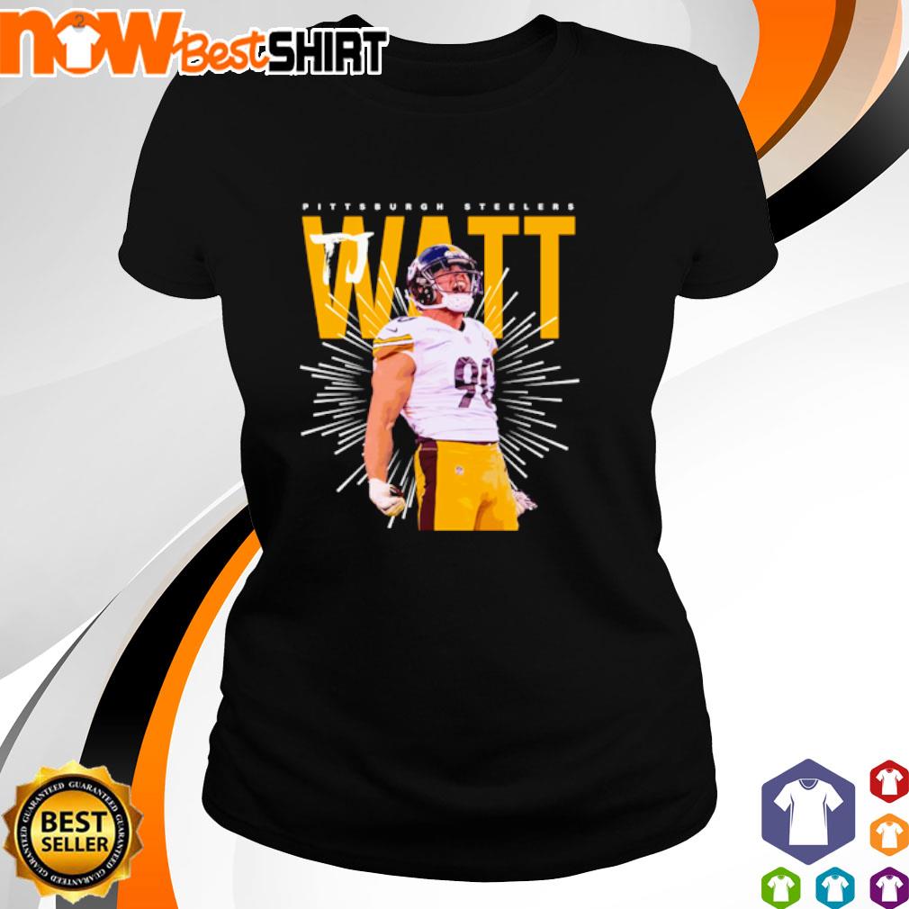 Pittsburgh Steelers TJ Watt Checkdown Player T-Shirt - Mens