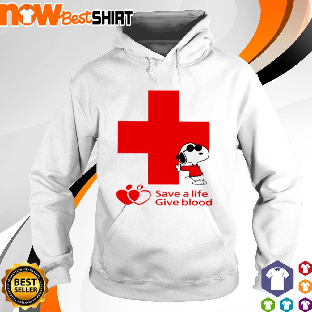 Snoopy save a life give blood s hoodie