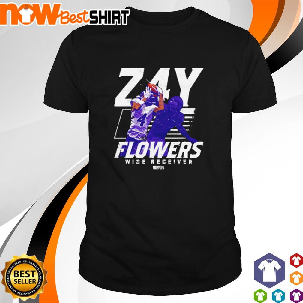 Zay Flowers Baltimore Player Name Wide Receiver shirt