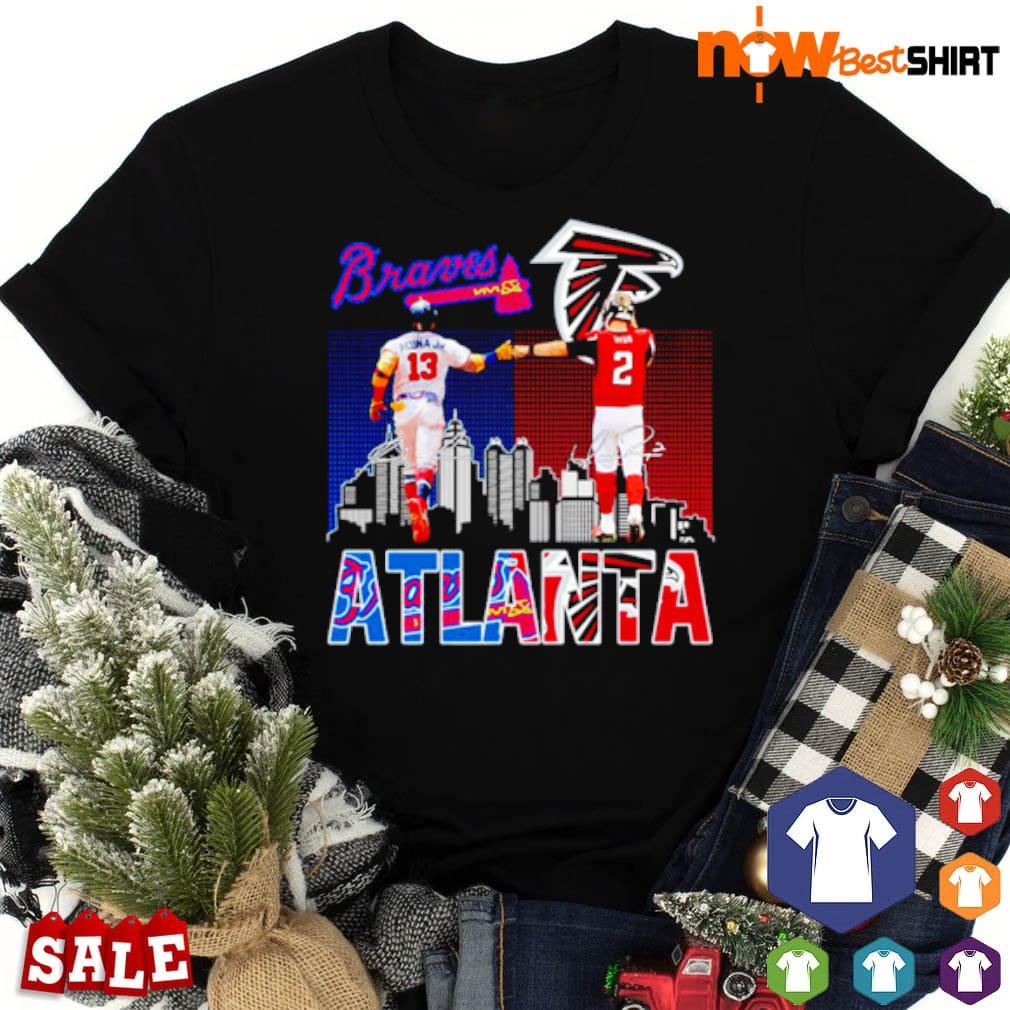 Atlanta sport teams Atlanta Falcons and Atlanta Braves signatures shirt,  hoodie, sweater, long sleeve and tank top