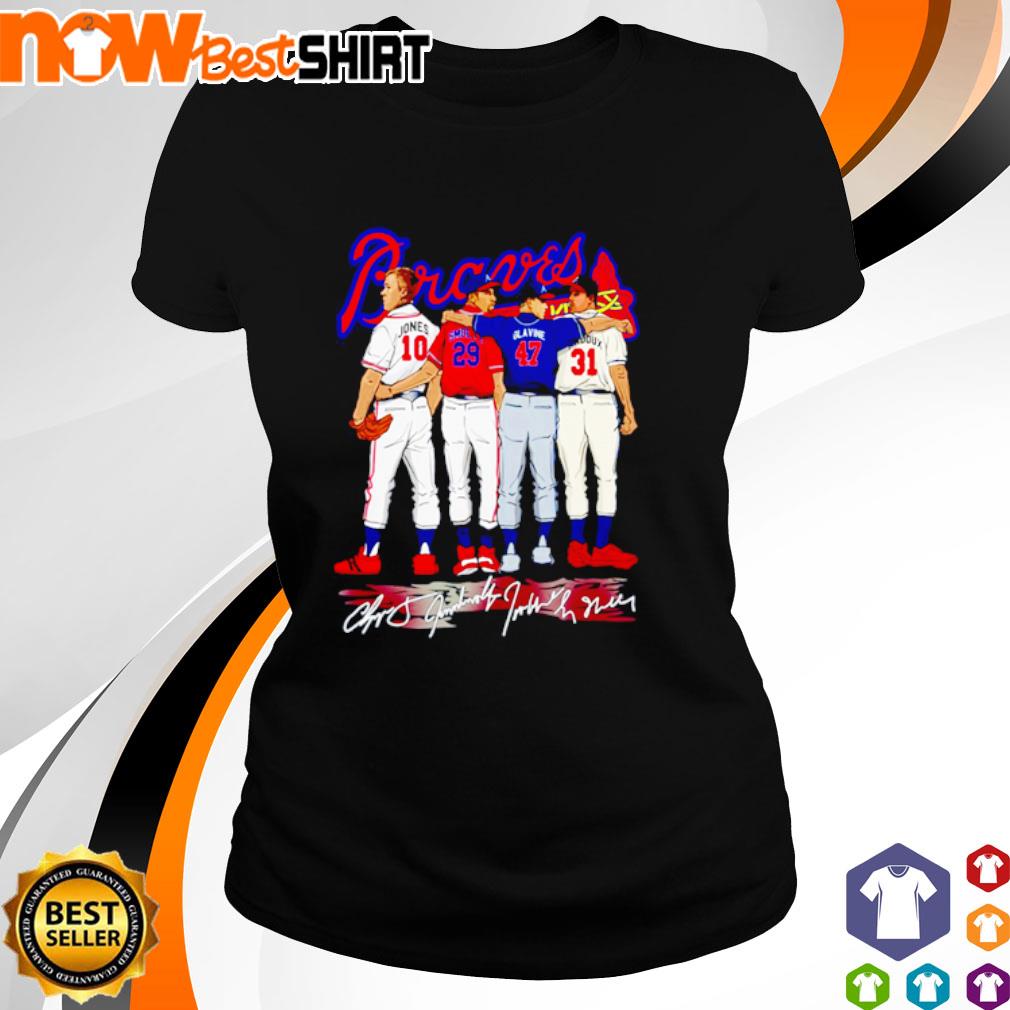 The Atlanta Braves Abbey Road Chipper jones Tom Glavine John smoltz  signatures 2023 shirt, hoodie, sweater, long sleeve and tank top