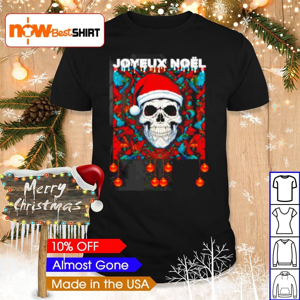 Joyeux noel skull Christmas shirt