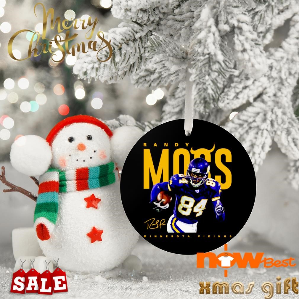 Randy Moss Minnesota Vikings signature ornament