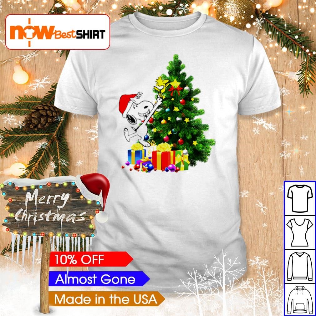 Snoopy and Woodstock decor tree Christmas shirt