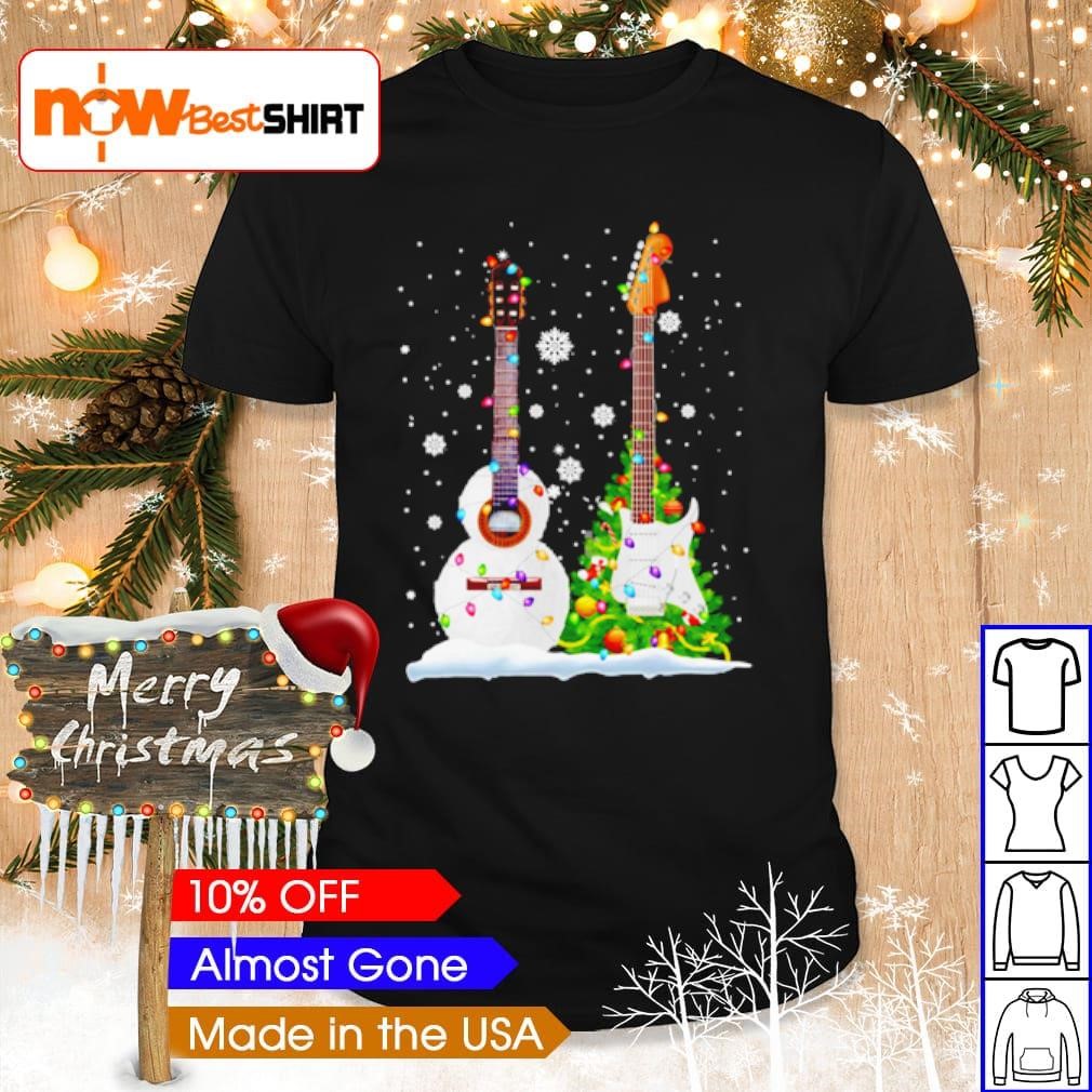 Two Guitars Christmas shirt