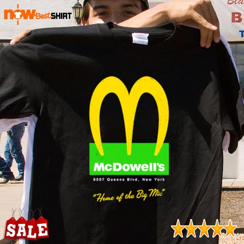 Mcdowell's 8507 queens blvd New York home of the big mic shirt