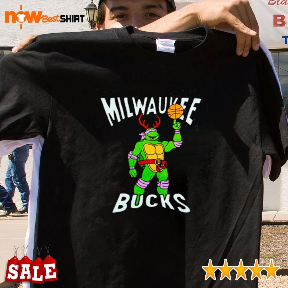 Ninja Turtles TMNT Donatello X Milwaukee Bucks shirt - Kingteeshop